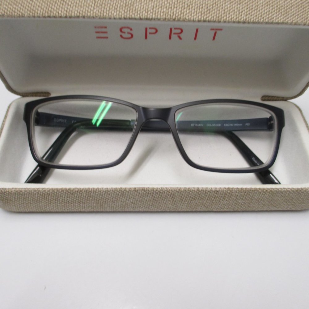 Esprit ET 17447N RX Eyeglasses Unisex Frames Rectangular Color 508 Lightweight